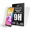Saola Crystal Clear Screen Protector for Samsung Galaxy F04 | 9H Tempered Glass, Smooth Touch, Full Coverage, Case Friendly, 2-Step Installation Kit | Quick &amp; Easy Application (Pack of 2)