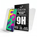 Saola Crystal Clear Screen Protector for Samsung Galaxy F22 | 9H Tempered Glass, Smooth Touch, Full Coverage, Case Friendly, 2-Step Installation Kit | Quick &amp; Easy Application (Pack of 2)