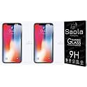 Saola Crystal Clear Screen Protector for Samsung Galaxy J8 | 9H Tempered Glass, Smooth Touch, Full Coverage, Case Friendly, 2-Step Installation Kit | Quick &amp; Easy Application (Pack of 2)