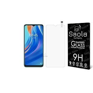 saola crystal clear screen protector for tecno spark 7  9h tempered glass smooth touch full coverage case friendly 2-step installation kit  quick amp easy application pack of 1