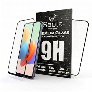 saola crystal clear screen protector for tecno spark go 2022  9h tempered glass smooth touch full coverage case friendly 2-step installation kit  quick amp easy application pack of 1