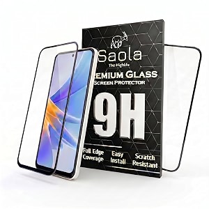 saola crystal clear screen protector for tecno camon 30  9h tempered glass smooth touch full coverage case friendly 2-step installation kit  quick amp easy application pack of 2