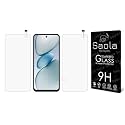 Saola Crystal Clear Screen Protector for Tecno Spark GO 1 | 9H Tempered Glass, Smooth Touch, Full Coverage, Case Friendly, 2-Step Installation Kit | Quick &amp; Easy Application (Pack of 2)