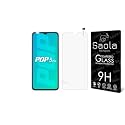 Saola Crystal Clear Screen Protector for Tecno POP 5 Pro | 9H Tempered Glass, Smooth Touch, Full Coverage, Case Friendly, 2-Step Installation Kit | Quick &amp; Easy Application (Pack of 1)