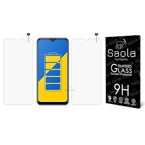 saola crystal clear screen protector for vivo y17  9h tempered glass smooth touch full coverage case friendly 2-step installation kit  quick amp easy application pack of 2