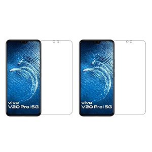 saola crystal clear screen protector for vivo v20 se  9h tempered glass smooth touch full coverage case friendly 2-step installation kit  quick amp easy application pack of 2