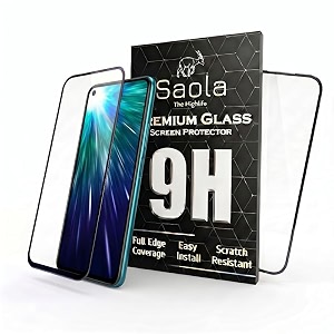 saola crystal clear screen protector for vivo z1 pro  9h tempered glass smooth touch full coverage case friendly 2-step installation kit  quick amp easy application pack of 2