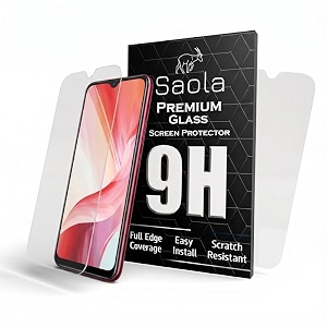 saola crystal clear screen protector for vivo y11  9h tempered glass smooth touch full coverage case friendly 2-step installation kit  quick amp easy application pack of 2