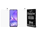 Saola Crystal Clear Screen Protector for Vivo Y17s | 9H Tempered Glass, Smooth Touch, Full Coverage, Case Friendly, 2-Step Installation Kit | Quick &amp; Easy Application (Pack of 2)
