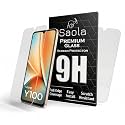 Saola Crystal Clear Screen Protector for Vivo Y100 | 9H Tempered Glass, Smooth Touch, Full Coverage, Case Friendly, 2-Step Installation Kit | Quick &amp; Easy Application (Pack of 2)