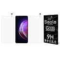 Saola Crystal Clear Screen Protector for Vivo V21 5G | 9H Tempered Glass, Smooth Touch, Full Coverage, Case Friendly, 2-Step Installation Kit | Quick &amp; Easy Application (Pack of 2)