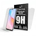 Saola Crystal Clear Screen Protector for Vivo Y21A | 9H Tempered Glass, Smooth Touch, Full Coverage, Case Friendly, 2-Step Installation Kit | Quick &amp; Easy Application (Pack of 2)