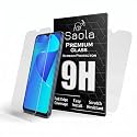 Saola Crystal Clear Screen Protector for Vivo Y15C | 9H Tempered Glass, Smooth Touch, Full Coverage, Case Friendly, 2-Step Installation Kit | Quick &amp; Easy Application (Pack of 2)