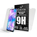 Saola Crystal Clear Screen Protector for Vivo Y3s (2021) | 9H Tempered Glass, Smooth Touch, Full Coverage, Case Friendly, 2-Step Installation Kit | Quick &amp; Easy Application (Pack of 2)