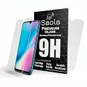 Saola Crystal Clear Screen Protector for Vivo Y15 | 9H Tempered Glass, Smooth Touch, Full Coverage, Case Friendly, 2-Step Installation Kit | Quick &amp; Easy Application (Pack of 2)