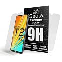 Saola Crystal Clear Screen Protector for Vivo T2 5G | 9H Tempered Glass, Smooth Touch, Full Coverage, Case Friendly, 2-Step Installation Kit | Quick &amp; Easy Application (Pack of 2)