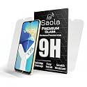 Saola Crystal Clear Screen Protector for Vivo Y35 | 9H Tempered Glass, Smooth Touch, Full Coverage, Case Friendly, 2-Step Installation Kit | Quick &amp; Easy Application (Pack of 2)