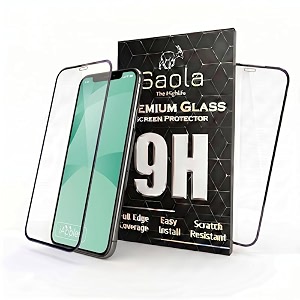 saola hd oleophobic tempered glass for apple iphone xs max pack of 1 with hassle-less installation kit full screen coverage 65 inch