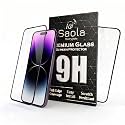 Saola® HD+ Oleophobic Tempered Glass For Apple Iphone 14 Pro (PACK OF 1) with Hassle-less Installation Kit. Full screen Coverage. 6.1 inch