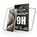 Saola® HD+ Oleophobic Tempered Glass For Apple Iphone 15 Pro Max (PACK OF 1) with Hassle-less Installation Kit. Full screen Coverage. 6.7 inch