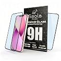Saola® HD+ Oleophobic Tempered Glass For Apple Iphone 13 (PACK OF 1) with Hassle-less Installation Kit. Full screen Coverage. 6.1 inch