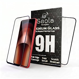 saola hd oleophobic tempered glass for iqoo neo 9 pro pack of 1 with hassle-less installation kit full screen coverage 678 inch