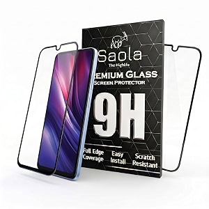 saola hd oleophobic tempered glass for itel zeno 20 max pack of 1 with hassle-less installation kit full screen coverage 66 inch