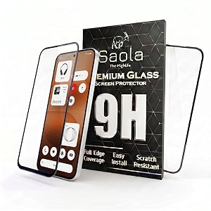 saola hd oleophobic tempered glass for nothing phone 4a pro pack of 2 with hassle-less installation kit full screen coverage 683 inch