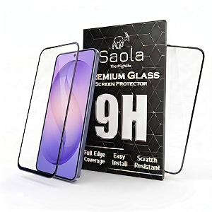 saola hd oleophobic tempered glass for samsung galaxy s26 pack of 1 with hassle-less installation kit full screen coverage 67 inch