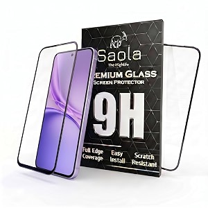 saola hd oleophobic tempered glass for vivo x300 fe pack of 1 with hassle-less installation kit full screen coverage 631 inch