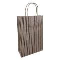 Sapco Brown Kraft Stripes Gift Paper Bag for Wedding, Birthday Packing Carry Bag Pack of 10(Blue_9x13x3.5-Inch-Medium)