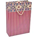 Sapco Gift Paper Bag "Indian Brocade" (9X13X3.5-Inch- Medium) Perfect For Diwali, Indian Gifiting, 10 count,Multicolor