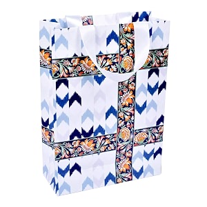 sapco paper bag premium thick card 34indie fusion34 carry bag for gifting purpose and festive occasions 9x13x35-inch pack of 10 mediummulticolor