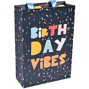 sapco gift paper bag black crimson polka made out of premium thick card perfect for gifting festivals occasions 8x8x3-inchsmall