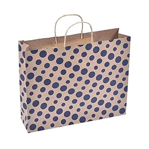sapco polka dot gift paper bag pack of 10 15x12x4-inch party favor bags for birthday baby shower wedding amp festival gifts  blue
