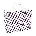 Sapco Polka Dot Gift Paper Carry Bag Pack of 10(Lavender)