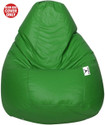 Sapience XXL Tear Drop Bean Bag Cover  (Without Beans) (Green)