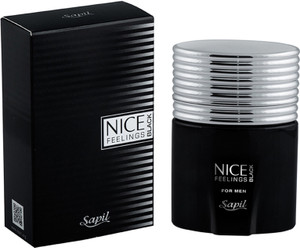 sapil nice feelings black perfume imported from uae eau de toilette  -  75 ml