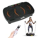Saporo VibeX Vibration Plate Exercise Machine with Remote, Whole Body Workout Platform for Weight Loss & Calorie Burn, Muscle Toning, Fat Burn & Pain Relief, 5 Programs, 200 Speeds, Balance Straps
