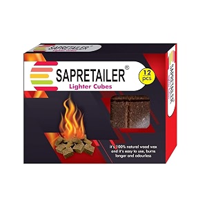 sapretailer fire starter cubes lighter blocks for barbecue charcoal briquettes set of 4