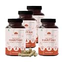 Saptamveda Natural Harad/Haritaki Powder Capsules - 500mg | 60 Capsules (Pack of 4) | Immunity Booster, Relieves Constipation, Regulates Bowel