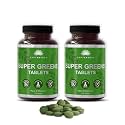 SAPTAMVEDA Premium Supergreen 240 Tablets | Natural Multivitamin |Contains Moringa, Wheatgrass, Spirulina & Barely Grass