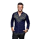 SARAAI Men39s Cotton Blend Full Sleeve Slim