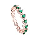 SARAF RS JEWELLERY Beautiful Triangular Rose American Diamond Stylish Bangle Bracelet for Women and Girls