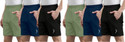 Sarahna Solid Men Multicolor Sports Shorts