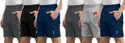 Sarahna Solid Men Multicolor Sports Shorts