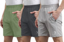 Sarahna Solid Men Multicolor Sports Shorts