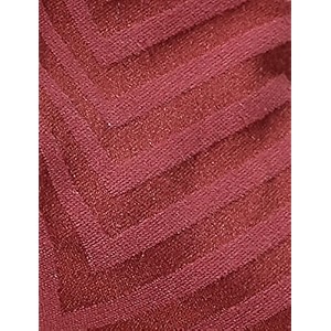 saral home easy living chevron cotton 100 blackout opaque door curtain 1pc rust 4x7 feet