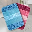 SARAL HOME EASY LIVING Microfiber Striped Anti-Skid