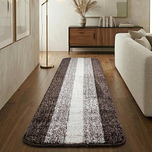 SARAL HOME EASY LIVING Microfiber Striped Rectangle
